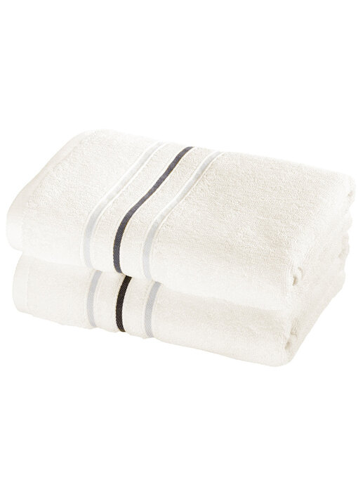 Moodit Ensemble de serviettes Empress Vanilla (2 pièces) 50 x 100 cm Coton