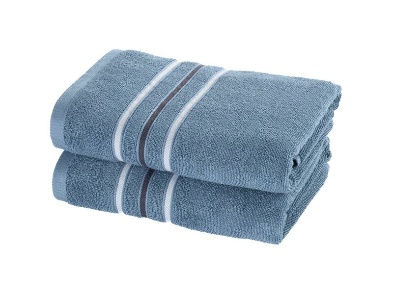 Moodit Kaisersteinblaues Handtuchset (2-teilig) – 50 x 100 cm – Baumwolle