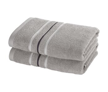 Moodit Handdoek Empress Steel Grey set (2 st.) 50 x 100 cm Katoen