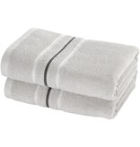 Moodit Empress Towel - Silver - set (2 pcs.) - 50 x 100 cm - Cotton