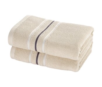 Moodit Ensemble de serviettes de plage Empress Sand (2 pièces) 50 x 100 cm Coton