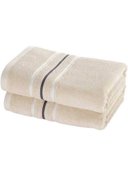Moodit Empress Sand Handtuchset (2-teilig) 50 x 100 cm Baumwolle