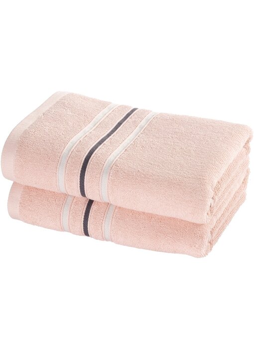 Moodit Empress -Perlmutt-Rosa Handtuchset (2-teilig) 50 x 100 cm Baumwolle