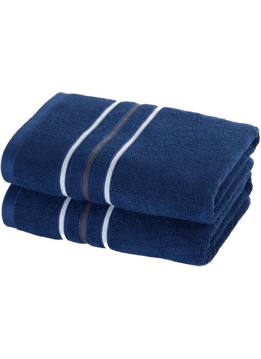 Moodit Empress Towel Navy Blue set (2 pcs.) 50 x 100 cm Cotton