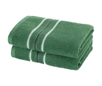 Moodit Empress Smaragdgrünes Handtuchset (2-teilig), 50 x 100 cm, Baumwolle