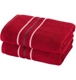 Moodit Empress Handtuch – Tiefrot – Set (2 Stück) – 50 x 100 cm – Baumwolle