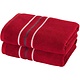 Handdoek Empress Deep Red set (2 st.) 50 x 100 cm Katoen