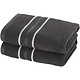 Empress Handtuch Dunkelgrau (2-teilig) 50 x 100 cm Baumwolle