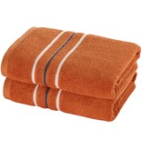 Moodit Empress Handtuch – Bronze – Set (2 Stück) – 50 x 100 cm – Baumwolle