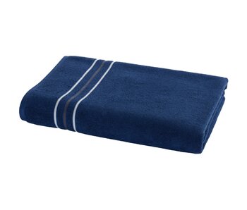 Moodit Serviette de bain Empress bleu marine 100 x 150 cm coton