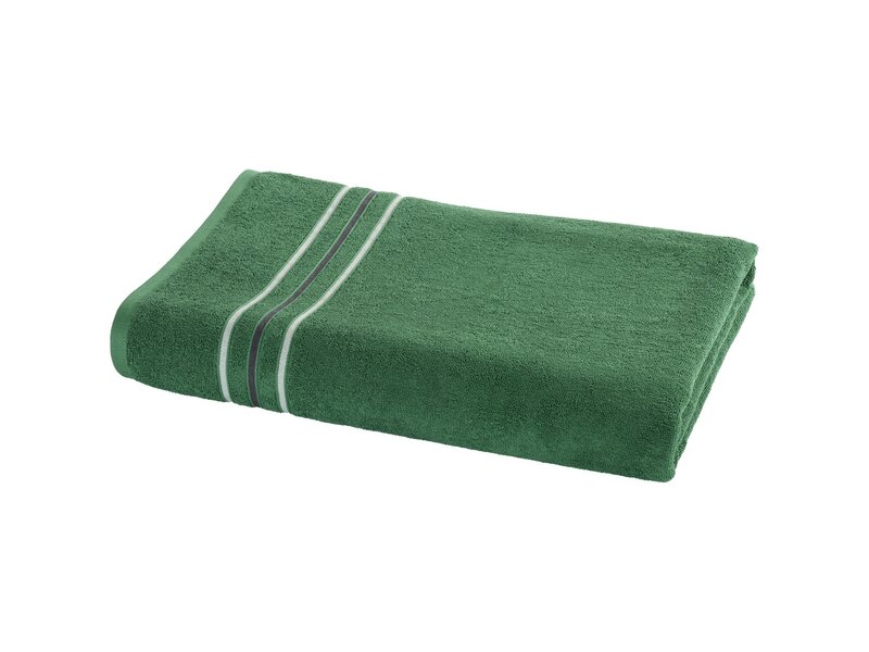 Moodit Serviette de bain Empress vert émeraude - 100 x 150 cm - Vert - Coton
