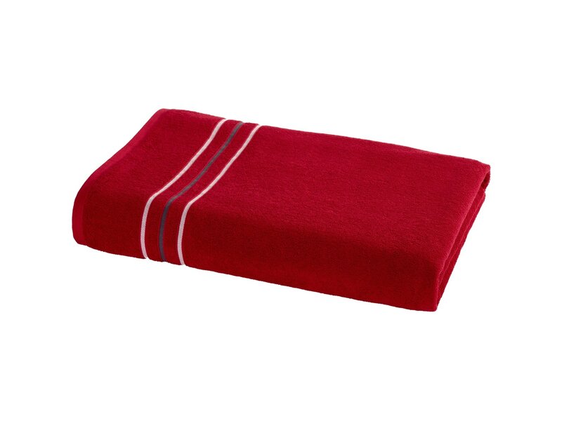Moodit Empress Bath Towel Deep Red - 100 x 150 cm - Red - Cotton