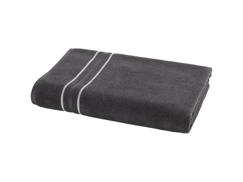 Moodit Badetuch Dunkelgrau - 100 x 150 cm - Grau - Baumwolle