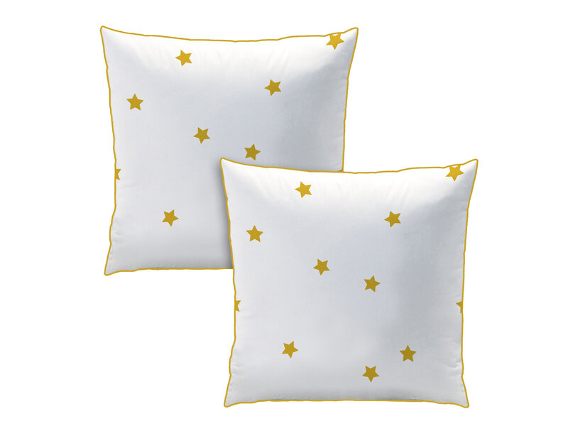 Matt & Rose Housse de couette Matt & Rose - Nuit étoilée cannelle - 50 x 50 cm + (2) 165 x 165 cm en coton