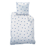 Matt & Rose Matt & Rose Bettbezug – Blaue Herzen – 140x200 + 65x65 cm Baumwolle