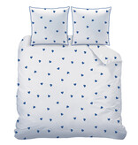Matt & Rose Matt & Rose Dekbedovertrek - Hartjes Blauw - 200x200 + (2)65x65 Katoen