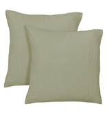 Matt & Rose Duvet Cover - King Size - Celadon Green - 240 x 220 + (2x) 65 x 65 cm - Cotton Muslin