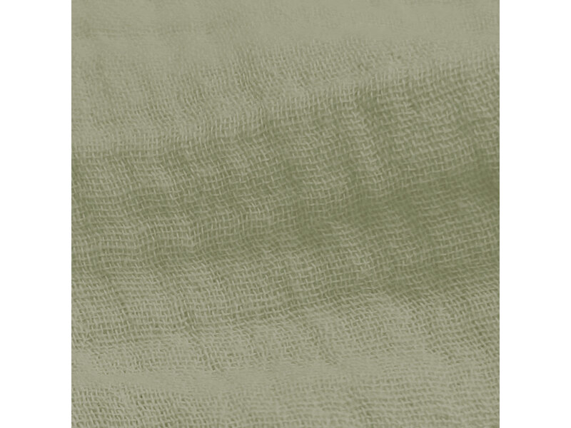 Matt & Rose Housse de couette - King Size - Vert céladon - 240 x 220 + (2x) 65 x 65 cm - Mousseline de coton