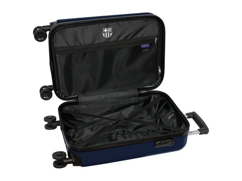 FC Barcelona Kabinenwagen 20" - 55 x 34,5 x 20 cm - ABS-Hartschalenkoffer