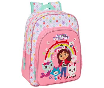 Gabby's poppenhuis Sac à dos pour enfant en bas âge, arc-en-ciel, 34 x 26 x 11 cm, polyester