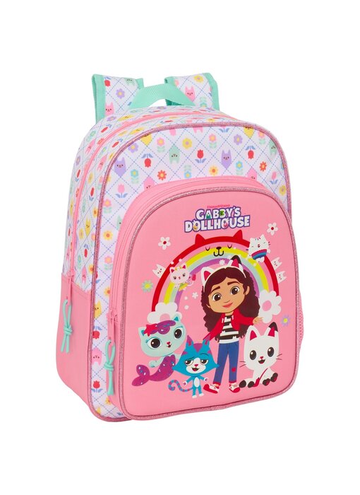 Gabby's poppenhuis Sac à dos pour enfant en bas âge, arc-en-ciel, 34 x 26 x 11 cm, polyester