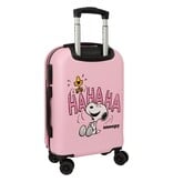 Snoopy Valise cabine 20" - 55 x 34,5 x 20 cm - Étui rigide en ABS