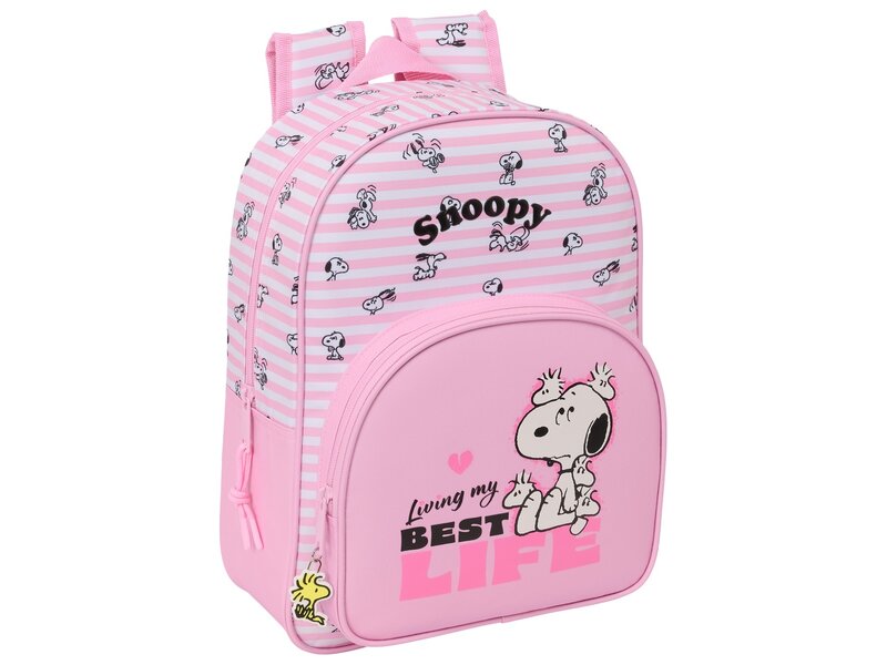 Snoopy Kinderrucksack – Best Life – 34 x 26 x 11 cm – Polyester