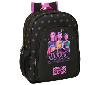 KPop Rugzak Demon Hunters Negra 38 x 32 x 12 cm Polyester