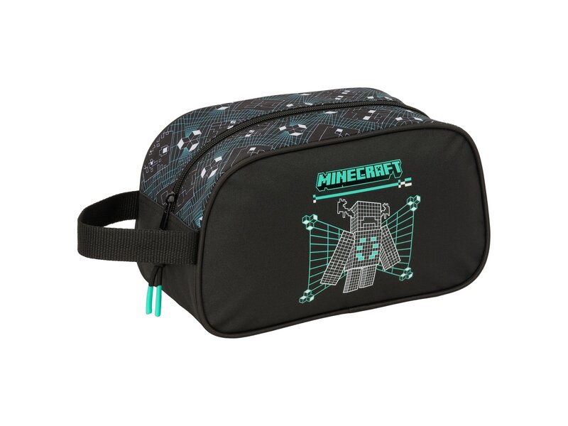 Minecraft Kosmetiktasche mit Sichtschutz – 26 x 15 x 12 cm – Polyester