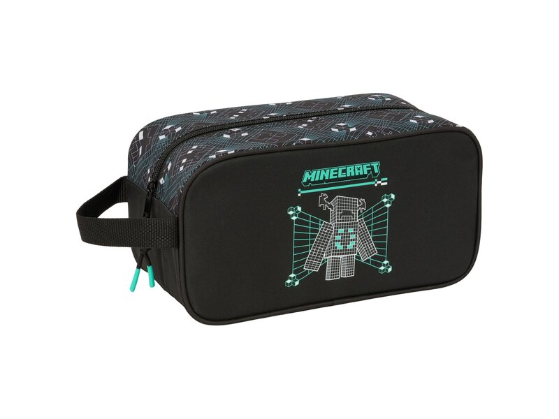 Minecraft Shoe / Toiletry Bag - 29 x 15 x 14 cm - Polyester