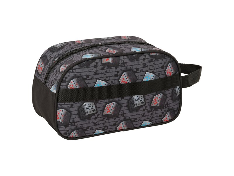 Minecraft Graffiti Toiletry Bag - 26 x 15 x 12 cm - Polyester