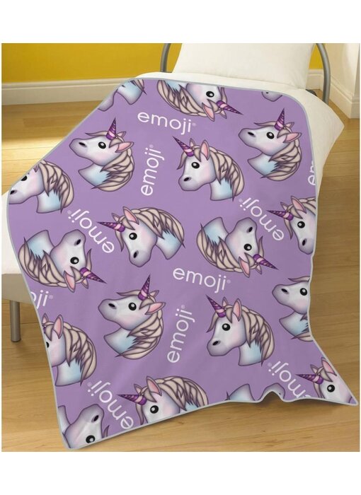 Emoji Unicorn Fleece blanket Sweet 100 x 150 cm Polyester