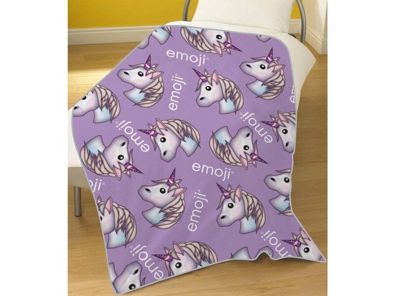 Emoji Unicorn Fleece deken Sweet - 100 x 150 cm - Polyester