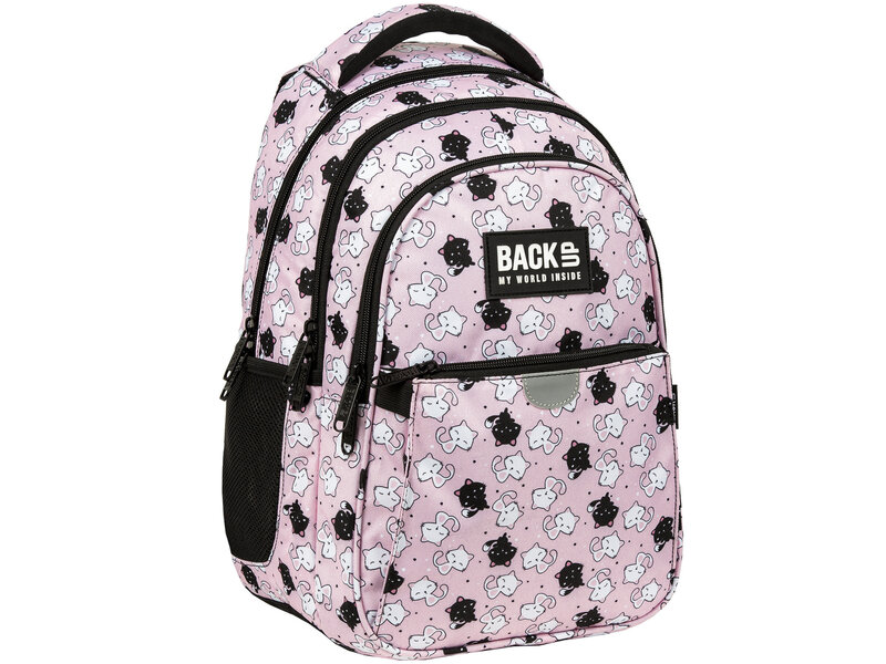BackUP BackUP Rugzak Sweet Kittens - 39 x 26 x 20 cm - Roze