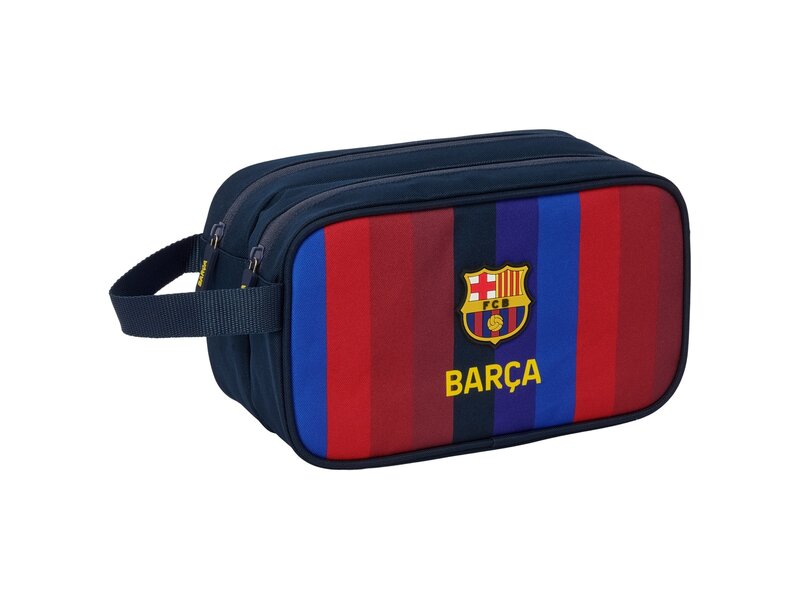 FC Barcelona toiletry bag 26cm - blue red polyester