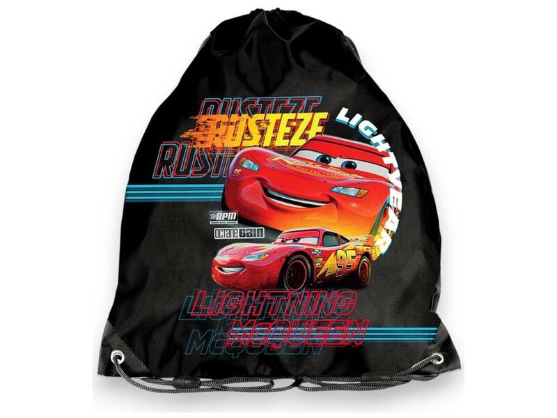 Disney Cars Sac de sport Disney Cars 38 x 34 cm en polyester noir