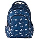 Rugzak paarden 38cm polyester blauw