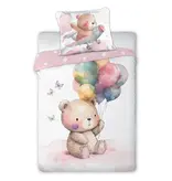 Cuddles Housse de couette bébé Petit Ours Ballons 100x135/40x60 cm - coton