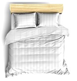 De Witte Lietaer Bettbezug Baumwollsatin Zygo - Doppel - 200 x 220 cm - Weiß