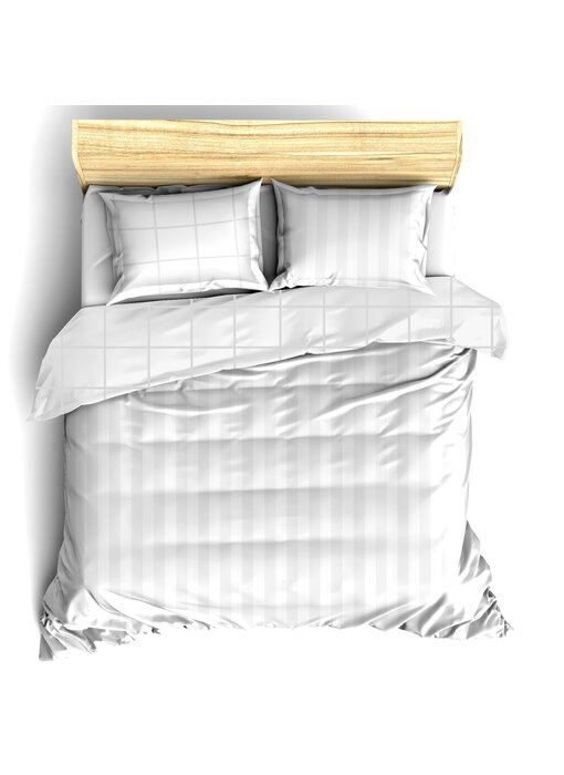 De Witte Lietaer Duvet cover Cotton Satin Zygo Silver 200 x 220 cm