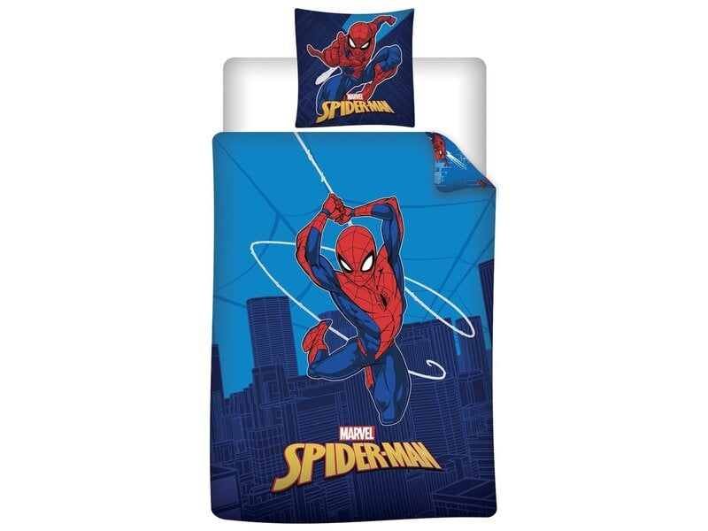 SpiderMan dekbedovertrek 140x200cm/65x65cm polyester/katoen - eenpersoons 140x200cm