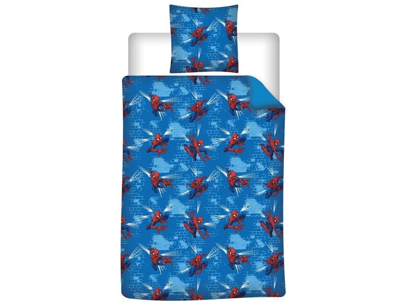 SpiderMan dekbedovertrek 140x200cm/65x65cm polyester/katoen - eenpersoons 140x200cm