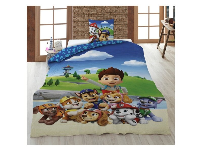 PAW Patrol dekbedovertrek 140x200cm / 65x65cm - Polycotton - kinderen