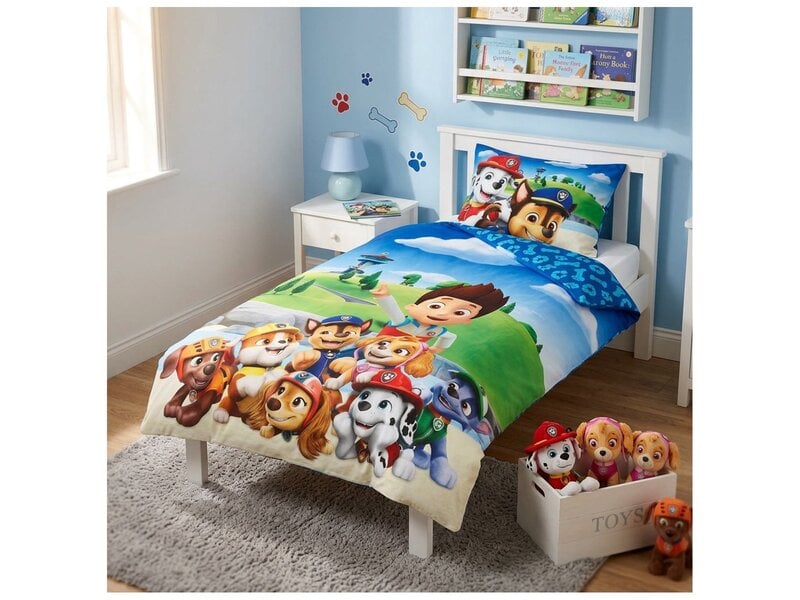 PAW Patrol dekbedovertrek 140x200cm / 65x65cm - Polycotton - kinderen