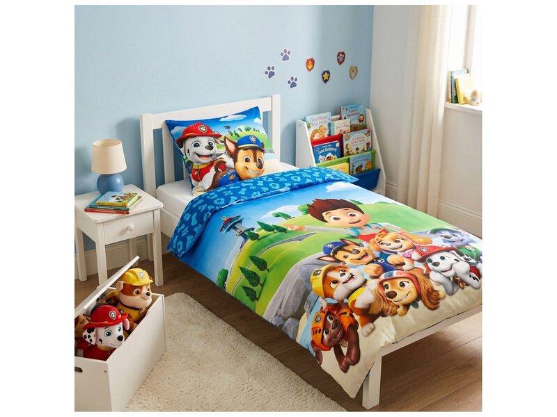 PAW Patrol dekbedovertrek 140x200cm / 65x65cm - Polycotton - kinderen