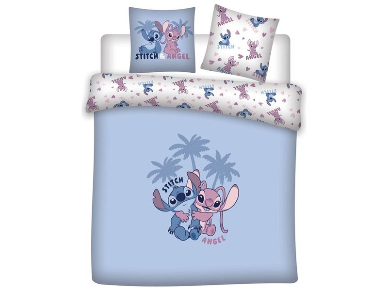 Disney Lilo & Stitch dekbedovertrek 240x220 / 65x65cm - Polycotton