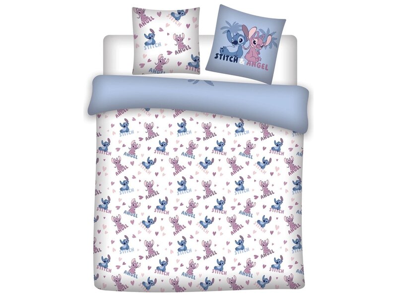 Disney Lilo & Stitch dekbedovertrek 240x220 / 65x65cm - Polycotton