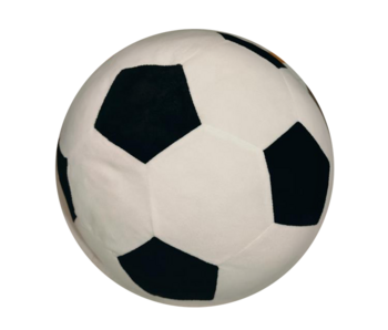Jerry Fabrics Coussin décoratif 3D en forme de ballon de football, environ 30 cm, en polyester.