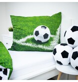 Jerry Fabrics Dekoratives Kissen 3D-Fußball – ca. 30 cm – Polyester