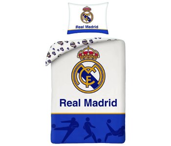 Real Madrid Dekbedovertrek Logo 140x200cm katoen
